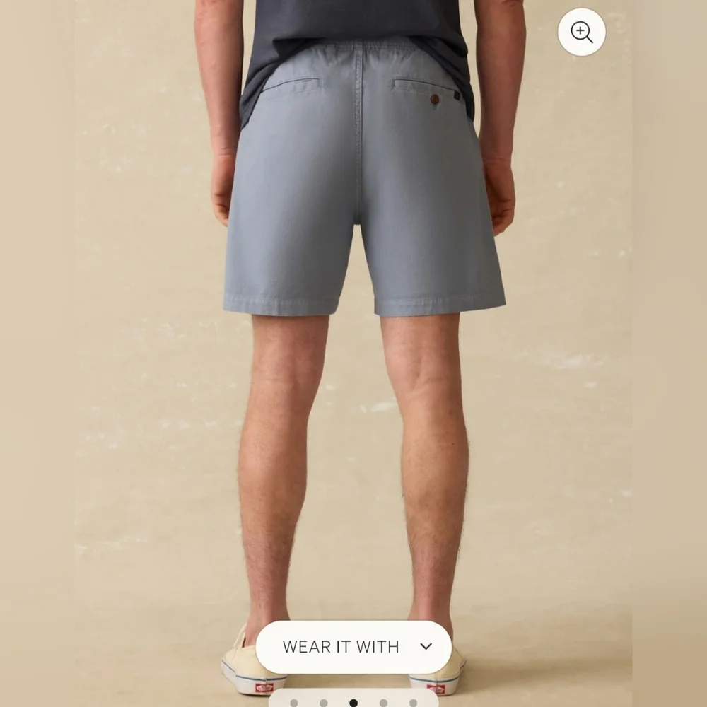 Faherty Essential Drawstring Short - Flintstone